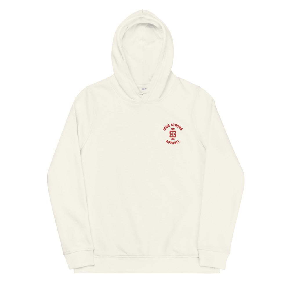 Off white Weightlifting Eco Hoodie | Iron Strong Apparel