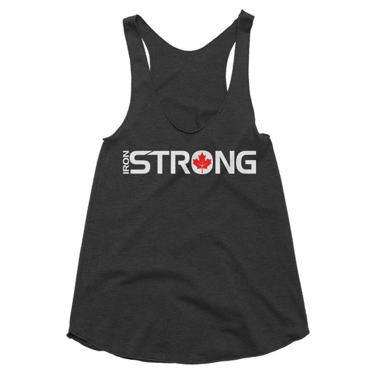 The 'Iron Strong Canada' weightlifting racerback | Iron Strong Apparel