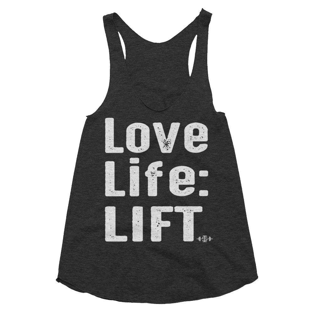 The 'Love life: LIFT' weightlifting racerback | Iron Strong Apparel