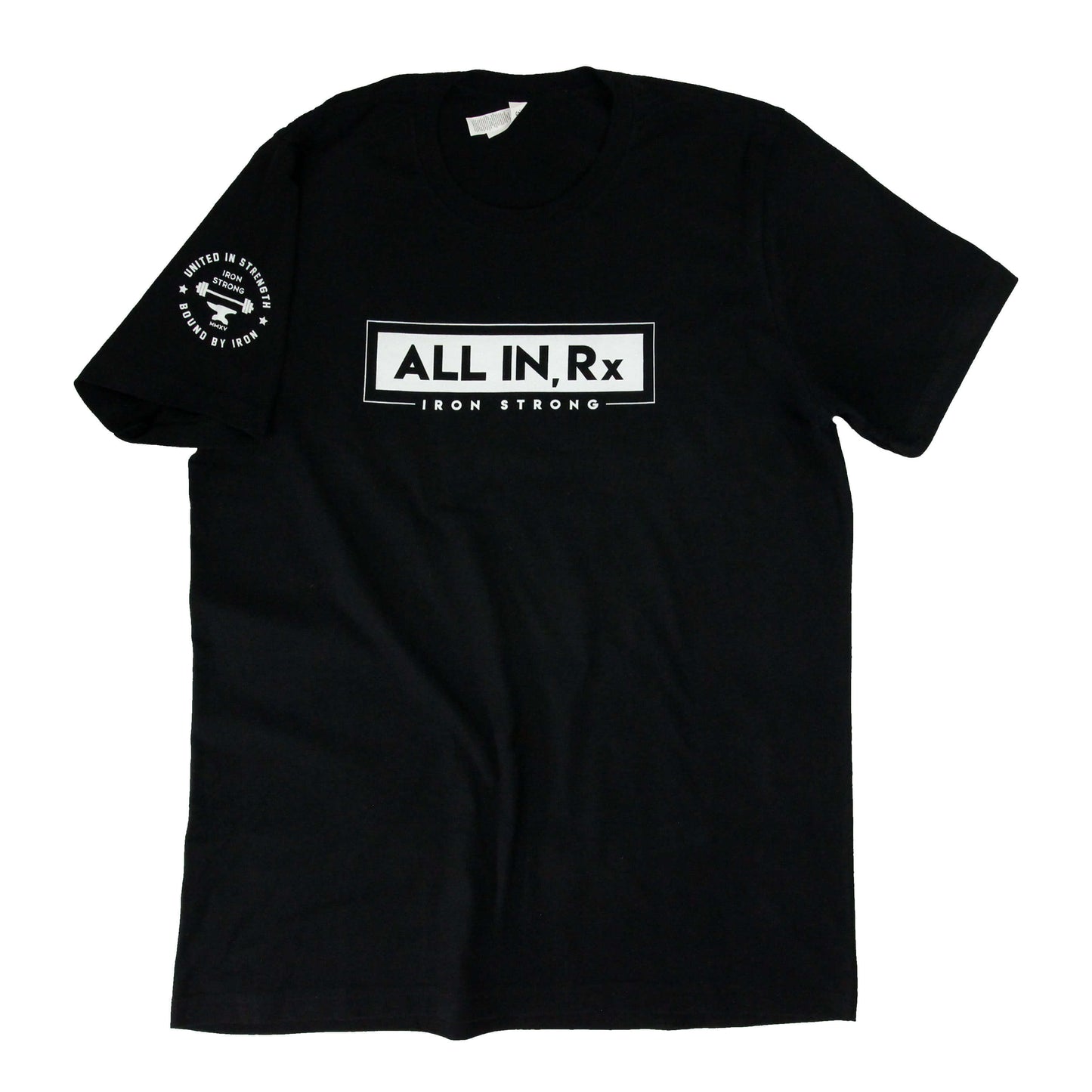 The 'All In, Rx' CrossFit Shirt sleeve | Iron Strong Apparel