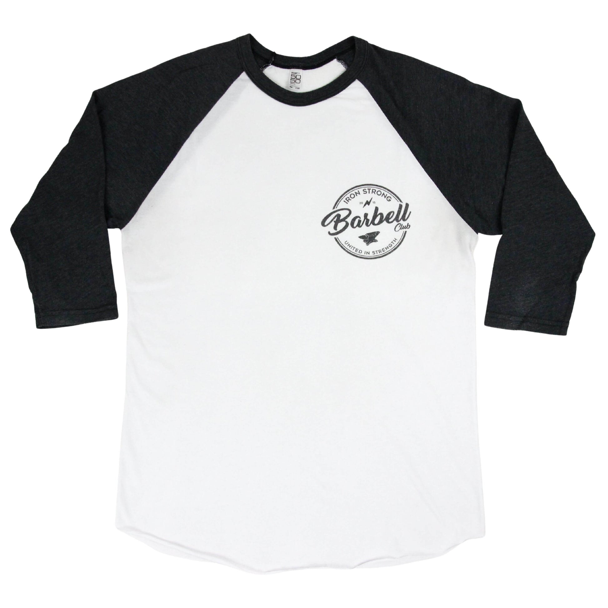 The 'Barbell Club 2.0' 3/4 Sleeve Lifestyle Shirt – Iron Strong