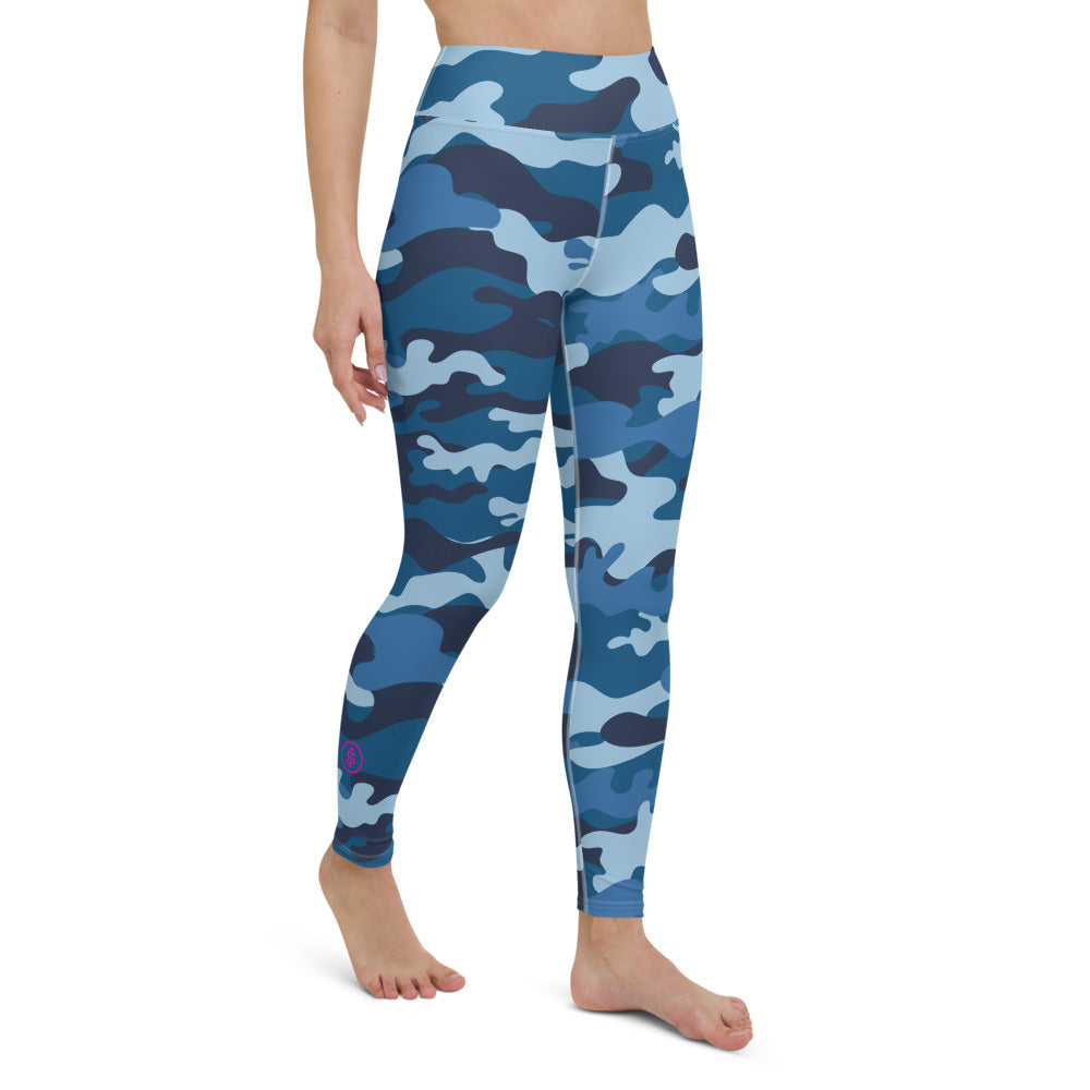 Cold blue camo leggings | Weightlifting | Iron Strong Apparel