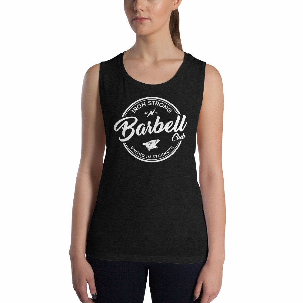 The 'Barbell Club 2.0' Women's Muscle Tank for Weightlifting | Iron Strong Apparel