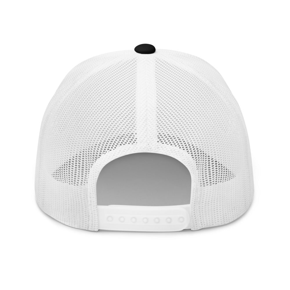 Iron & Anvil Black and white Truckers Hat | Crossfit | Iron Strong Apparel