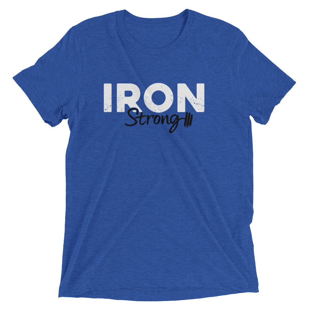 The 'Iron' true-royal blue weightlifting shirt | Iron Strong Apparel