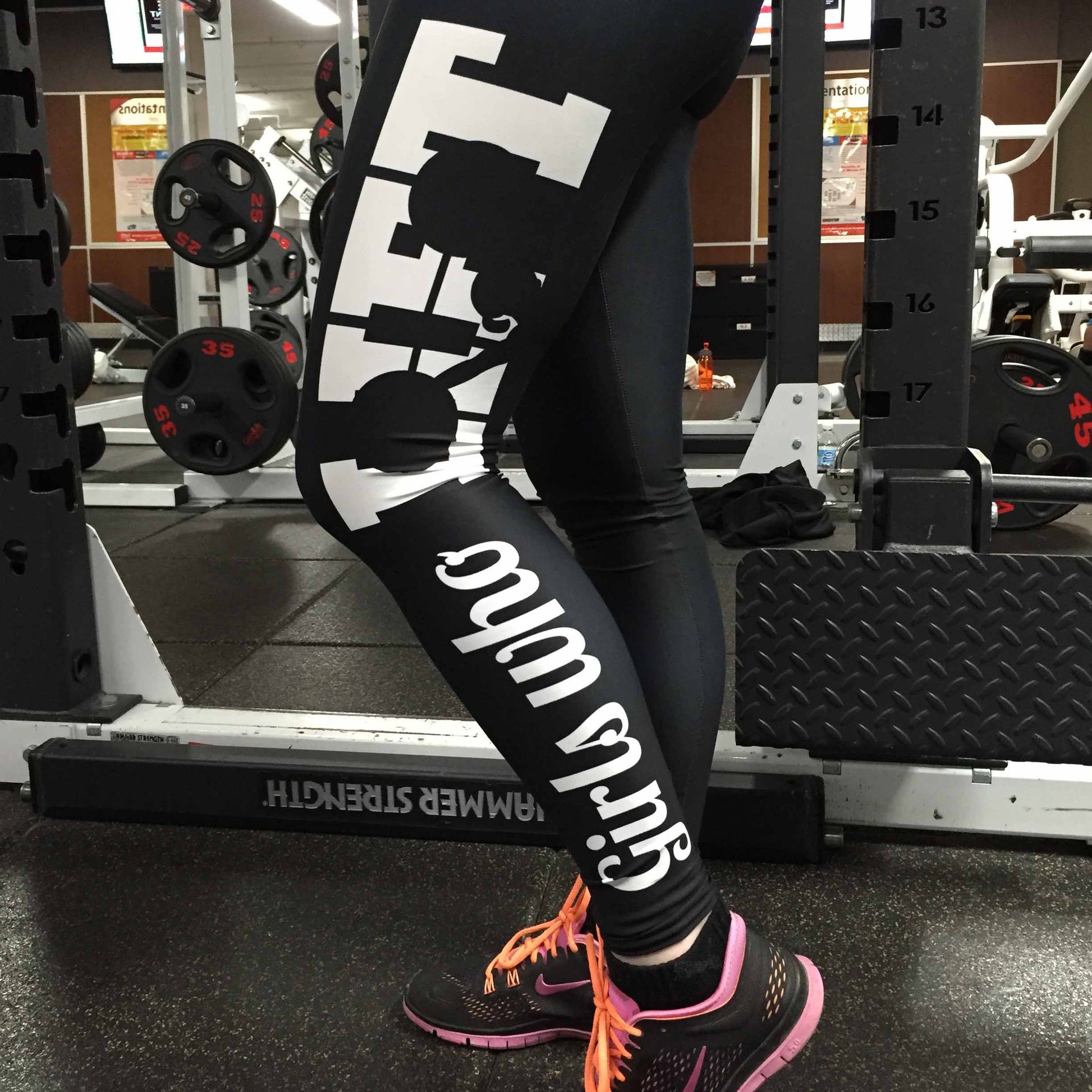 'Girls Who LIFT' weightlifting leggings | Iron Strong Apparel