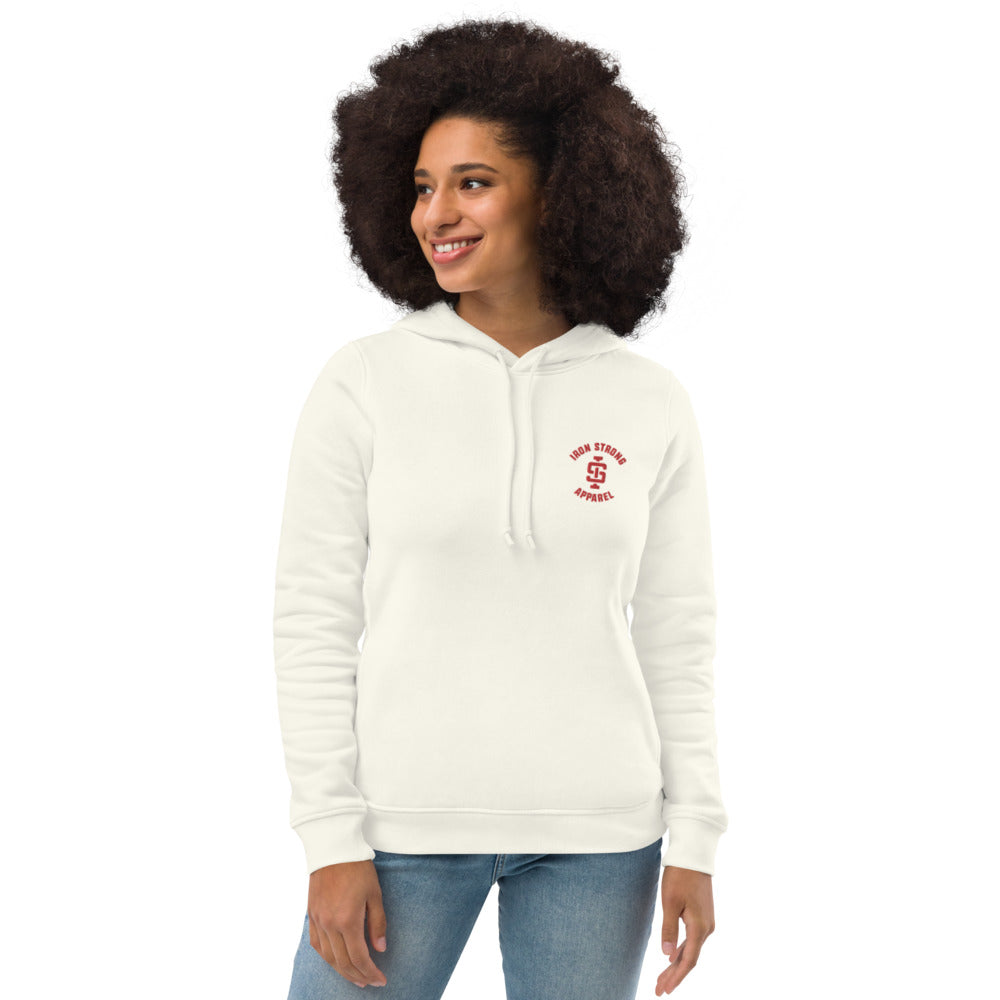 Off white Weightlifting Eco Hoodie | Iron Strong Apparel