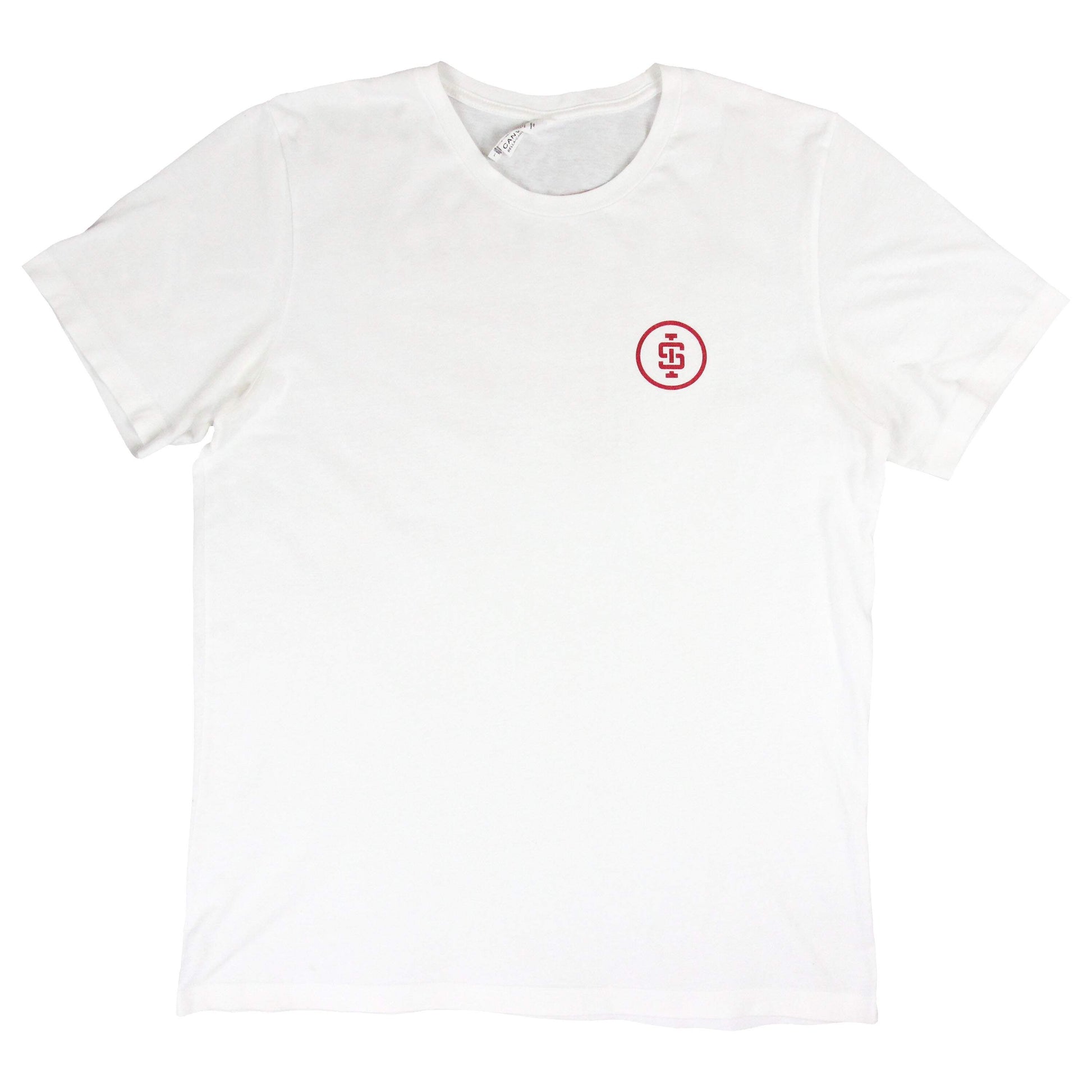 'Original Crew' white powerlifting shirt | Iron Strong Apparel