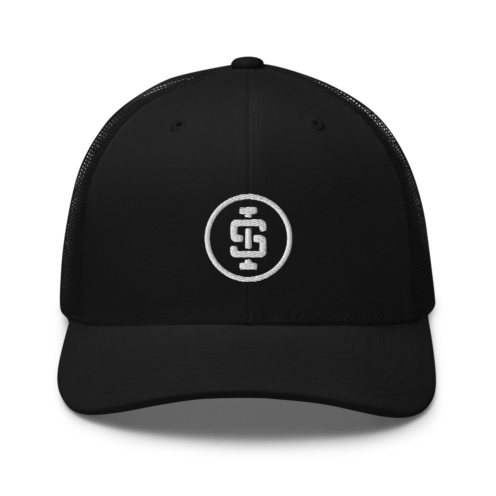 The 'Logo' trucker hat black | Weightlifting | Iron Strong Apparel