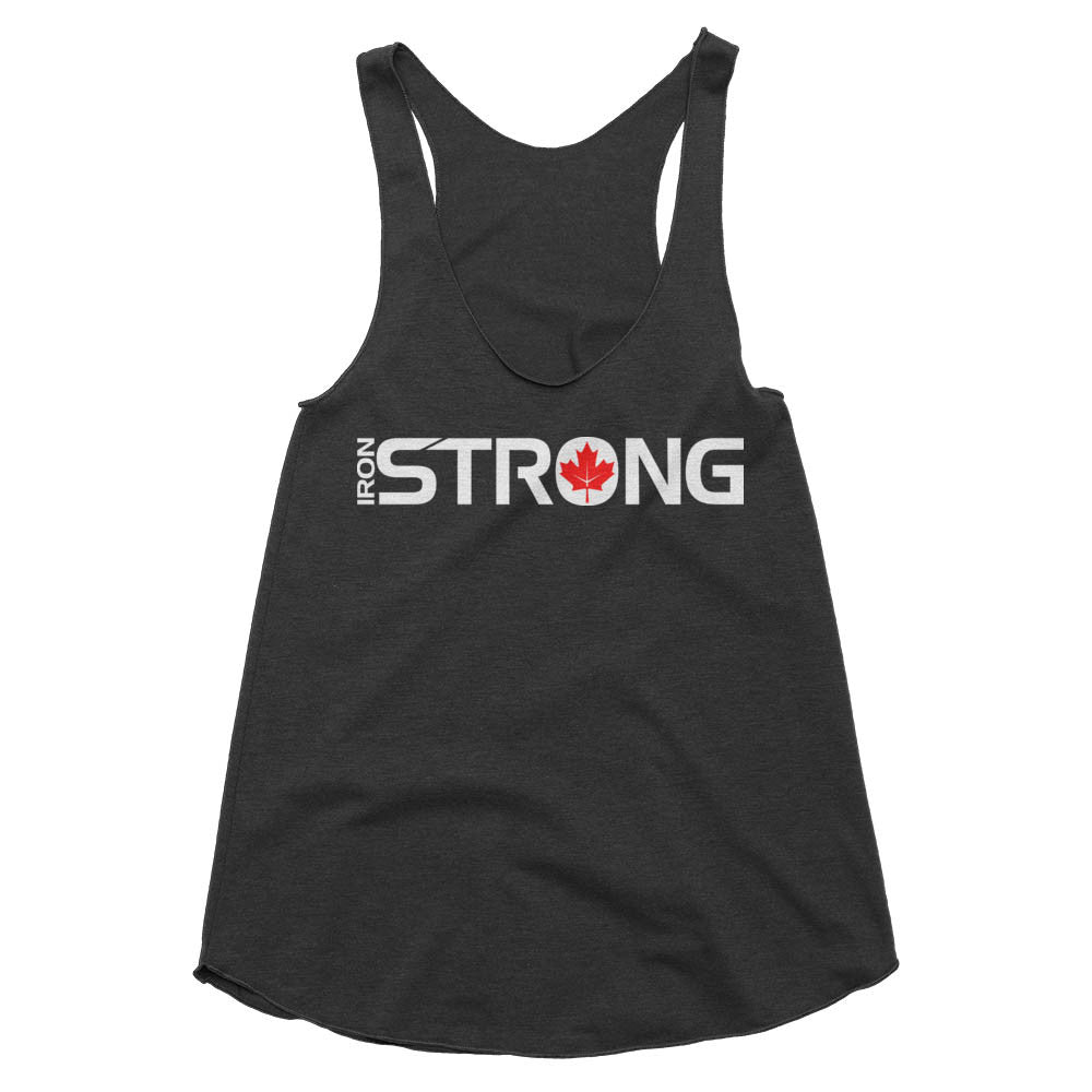 The 'Iron Strong Canada' weightlifting racerback | Iron Strong Apparel