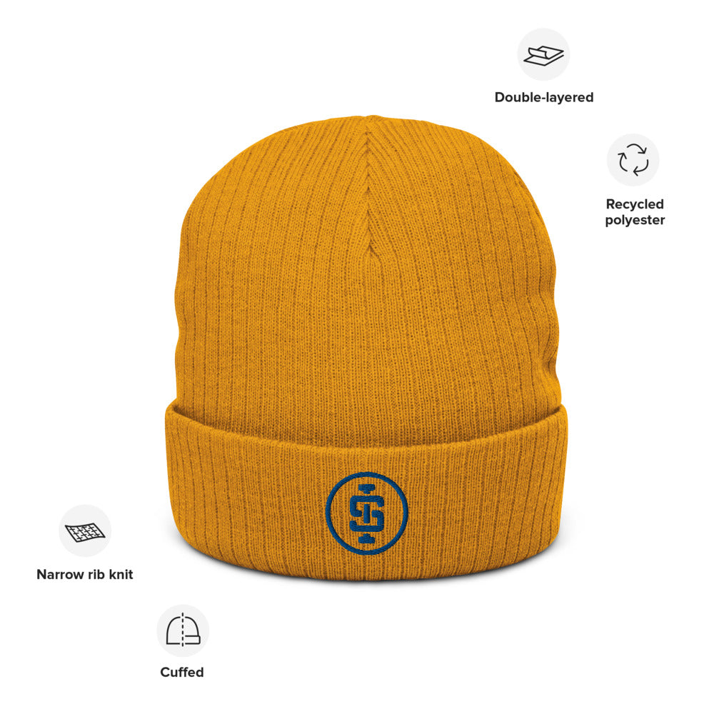 Logo cuffed beanie product details | weightlifting | Iron Strong Apparel